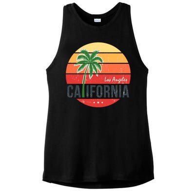 Los Angeles California Ladies PosiCharge Tri-Blend Wicking Tank