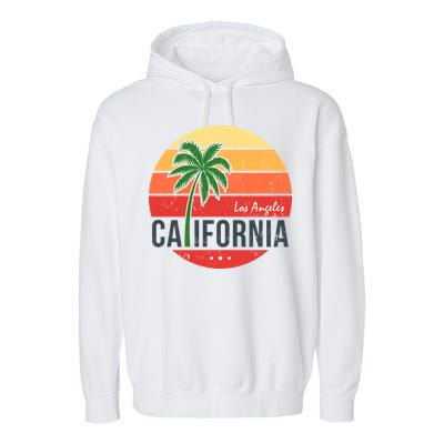 Los Angeles California Garment-Dyed Fleece Hoodie