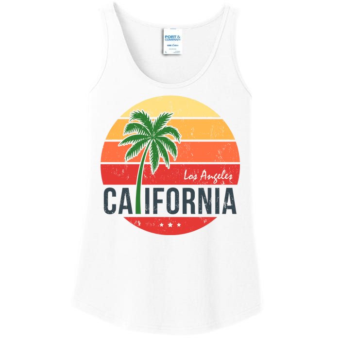 Los Angeles California Ladies Essential Tank