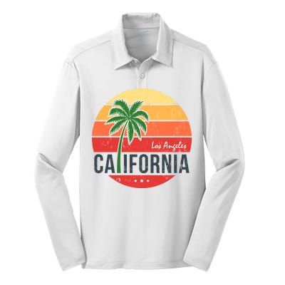 Los Angeles California Silk Touch Performance Long Sleeve Polo