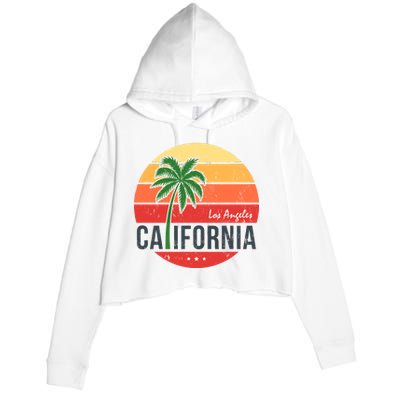 Los Angeles California Crop Fleece Hoodie