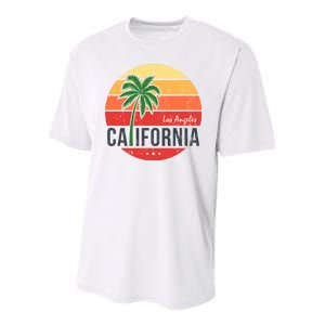 Los Angeles California Youth Performance Sprint T-Shirt