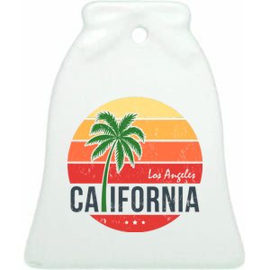 Los Angeles California Ceramic Bell Ornament