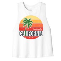 Los Angeles California Women's Racerback Cropped Tank