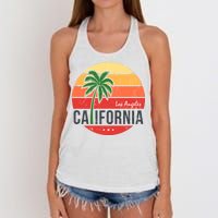 Los Angeles California Women's Knotted Racerback Tank