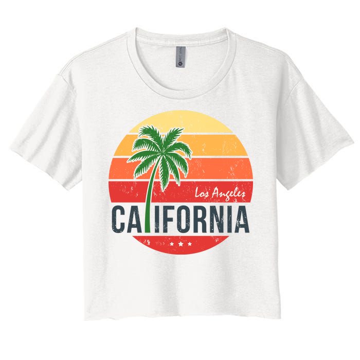 Los Angeles California Women's Crop Top Tee