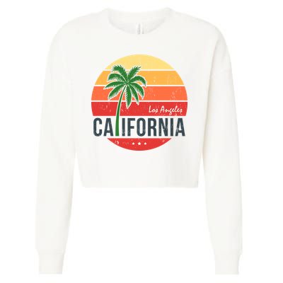 Los Angeles California Cropped Pullover Crew