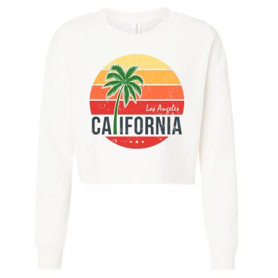 Los Angeles California Cropped Pullover Crew