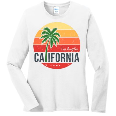 Los Angeles California Ladies Long Sleeve Shirt