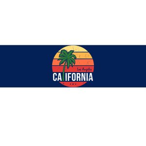 Los Angeles California Retro Circle Bumper Sticker