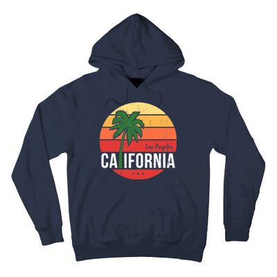 Los Angeles California Retro Circle Tall Hoodie