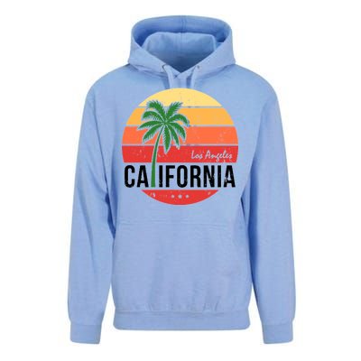 Los Angeles California Retro Circle Unisex Surf Hoodie