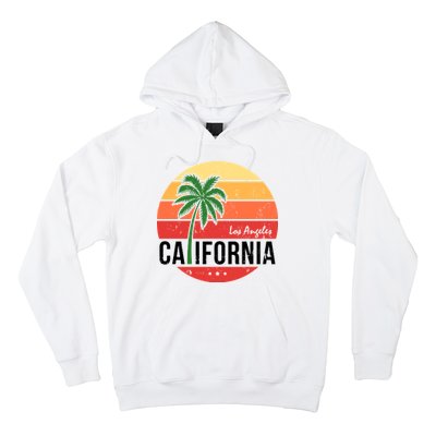 Los Angeles California Retro Circle Hoodie