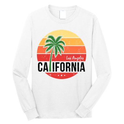 Los Angeles California Retro Circle Long Sleeve Shirt