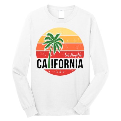 Los Angeles California Retro Circle Long Sleeve Shirt