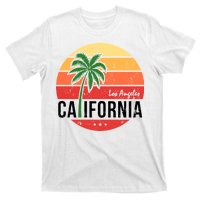 Los Angeles California Retro Circle T-Shirt