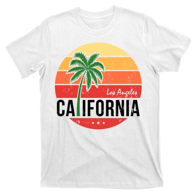 Los Angeles California Retro Circle T-Shirt