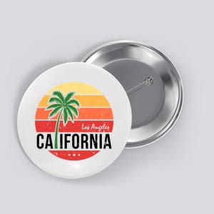 Los Angeles California Retro Circle Button