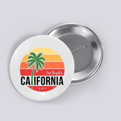 Los Angeles California Retro Circle Button