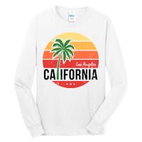 Los Angeles California Retro Circle Tall Long Sleeve T-Shirt