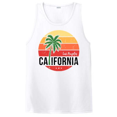 Los Angeles California Retro Circle PosiCharge Competitor Tank