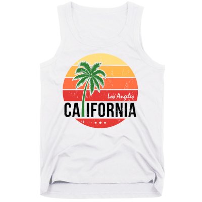 Los Angeles California Retro Circle Tank Top