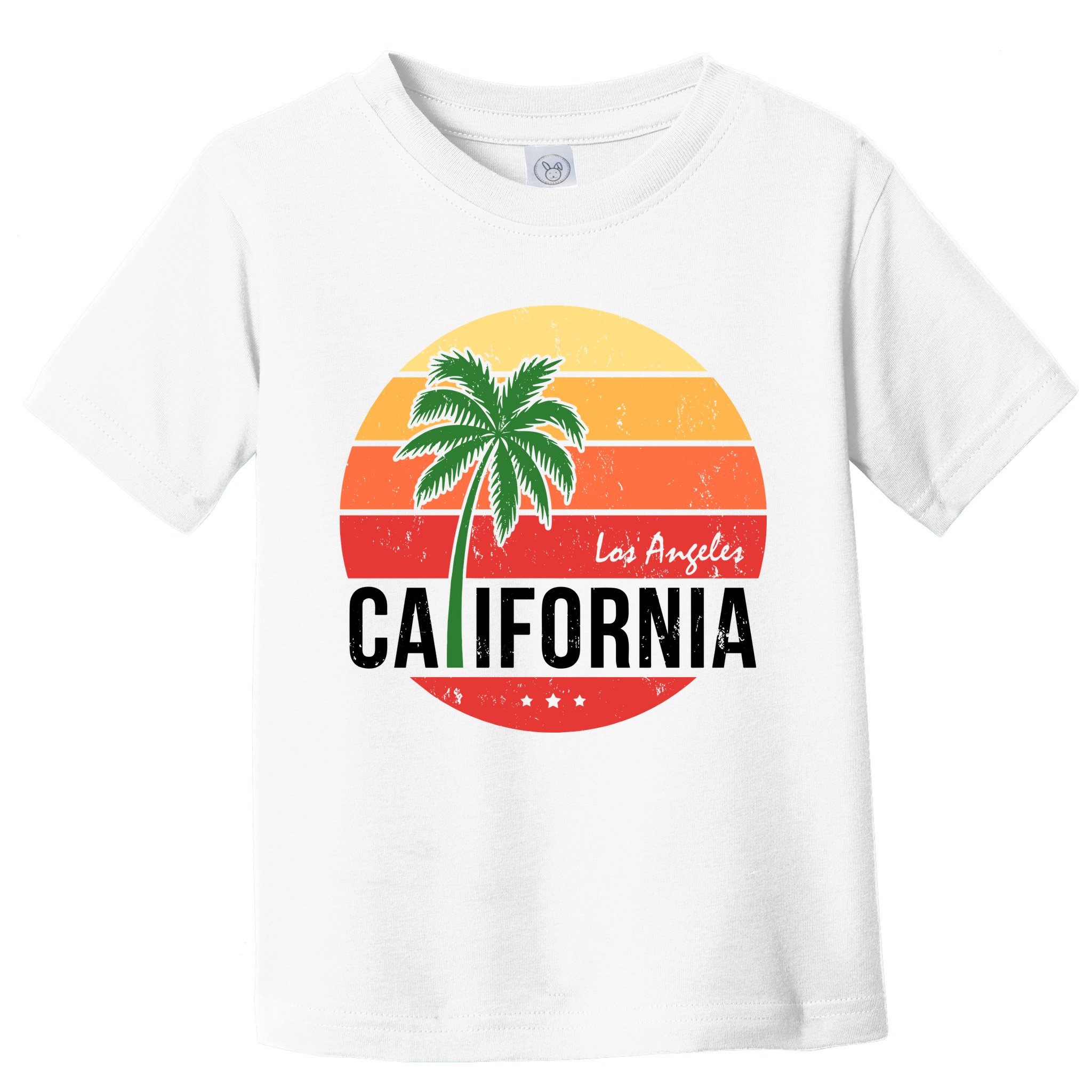 Los Angeles California Retro Circle Toddler T-Shirt