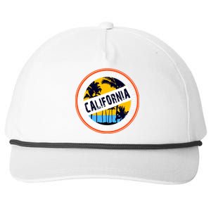 Los Angeles California Retro Circle LA Snapback Five-Panel Rope Hat