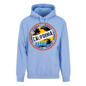 Los Angeles California Retro Circle LA Unisex Surf Hoodie