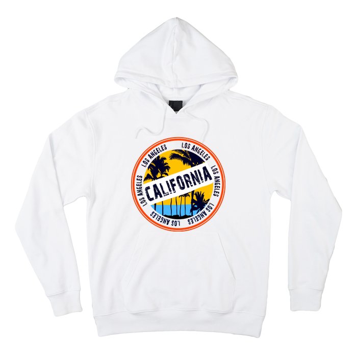 Los Angeles California Retro Circle LA Hoodie