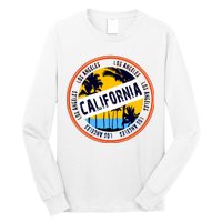 Los Angeles California Retro Circle LA Long Sleeve Shirt