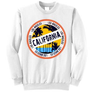 Los Angeles California Retro Circle LA Sweatshirt