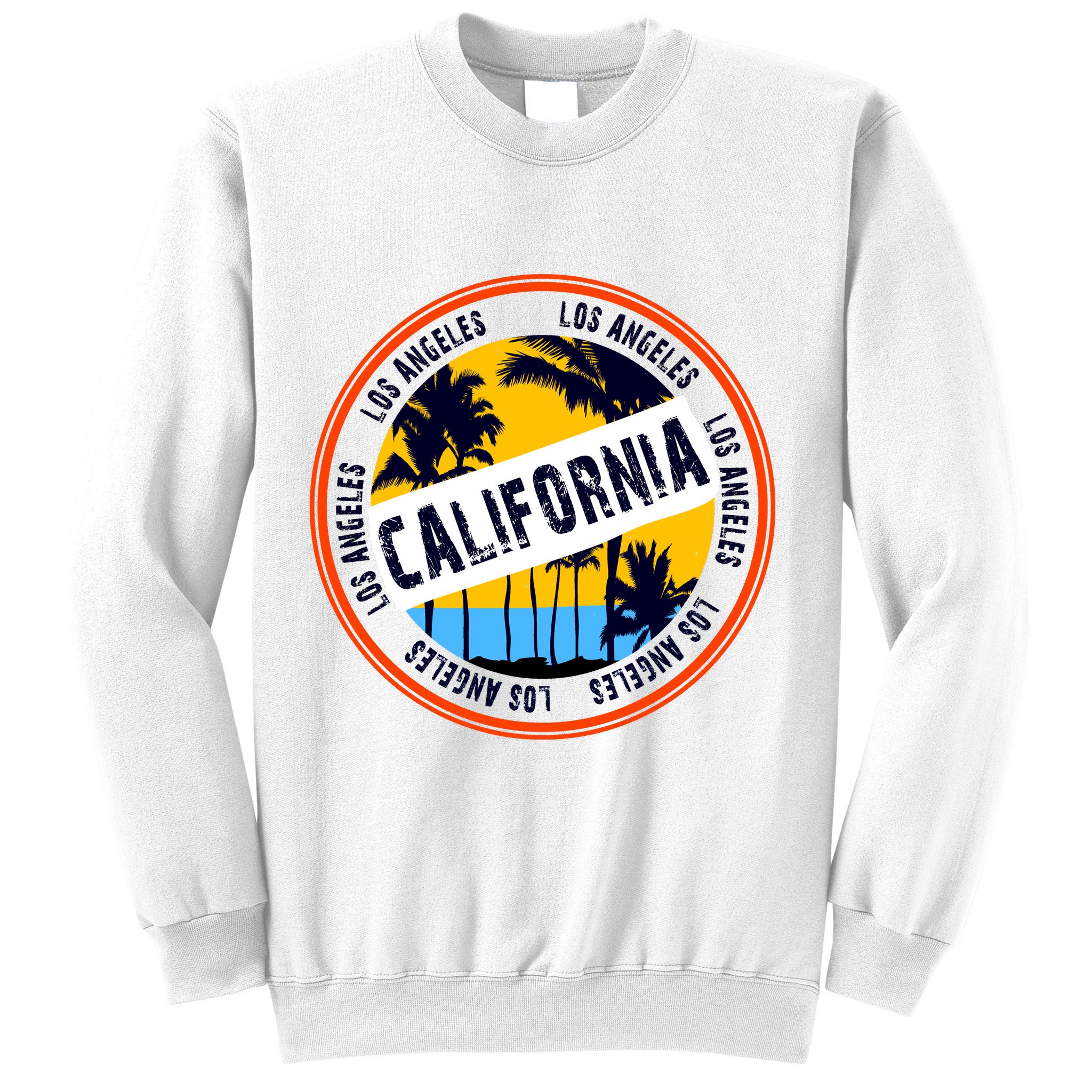 Los Angeles California Retro Circle LA Sweatshirt