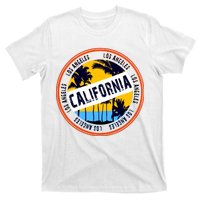 Los Angeles California Retro Circle LA T-Shirt