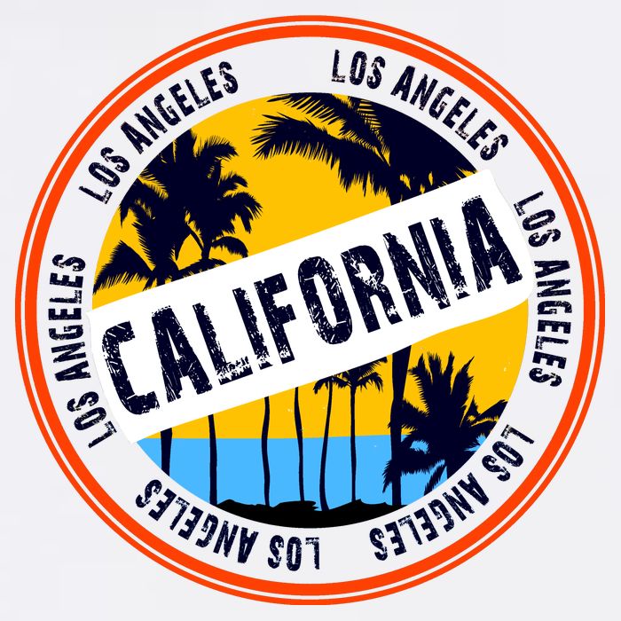 Los Angeles California Retro Circle LA Adult Drive Performance Visor