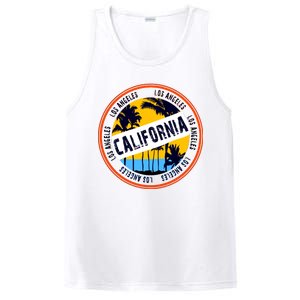 Los Angeles California Retro Circle LA PosiCharge Competitor Tank