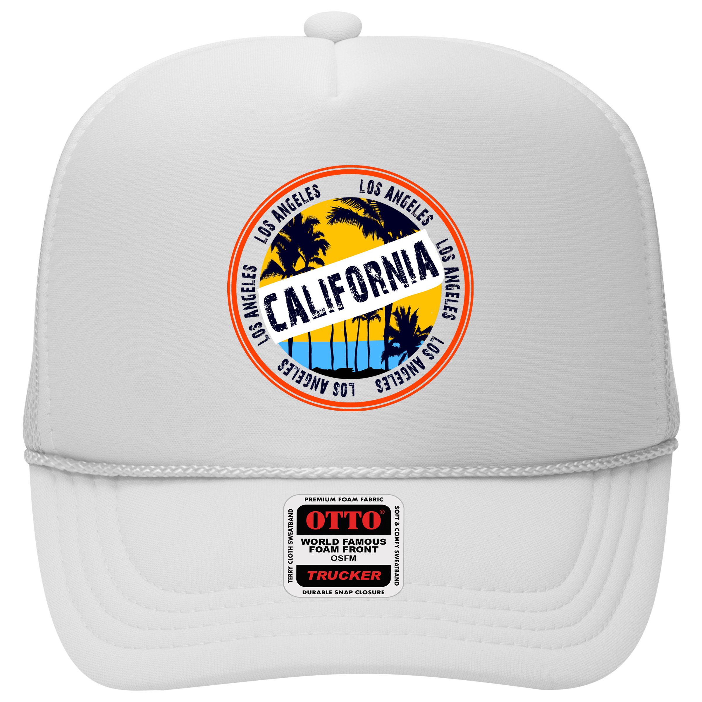 Los Angeles California Retro Circle LA Hat