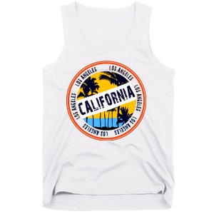 Los Angeles California Retro Circle LA Tank Top