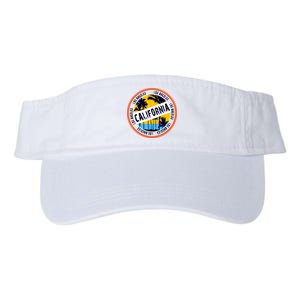 Los Angeles California Retro Circle LA Valucap Bio-Washed Visor