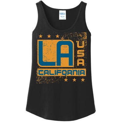 Los Angeles California Vintage Style LA Ladies Essential Tank