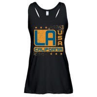 Los Angeles California Vintage Style LA Ladies Essential Flowy Tank