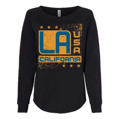 Los Angeles California Vintage Style LA Womens California Wash Sweatshirt