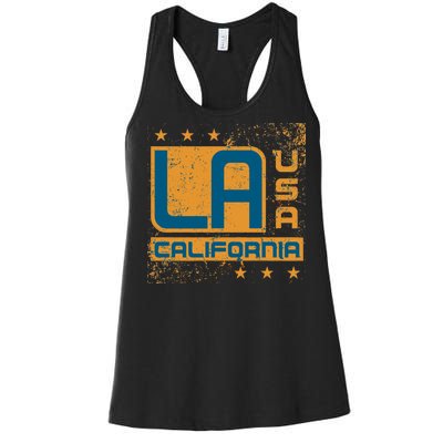 Los Angeles California Vintage Style LA Women's Racerback Tank