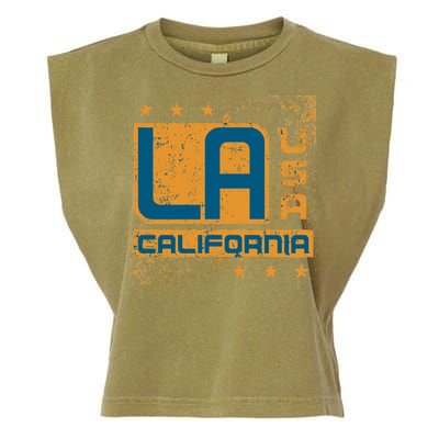 Los Angeles California Vintage Style LA Garment-Dyed Women's Muscle Tee