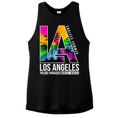 Los Angeles Endless Summer Ladies PosiCharge Tri-Blend Wicking Tank