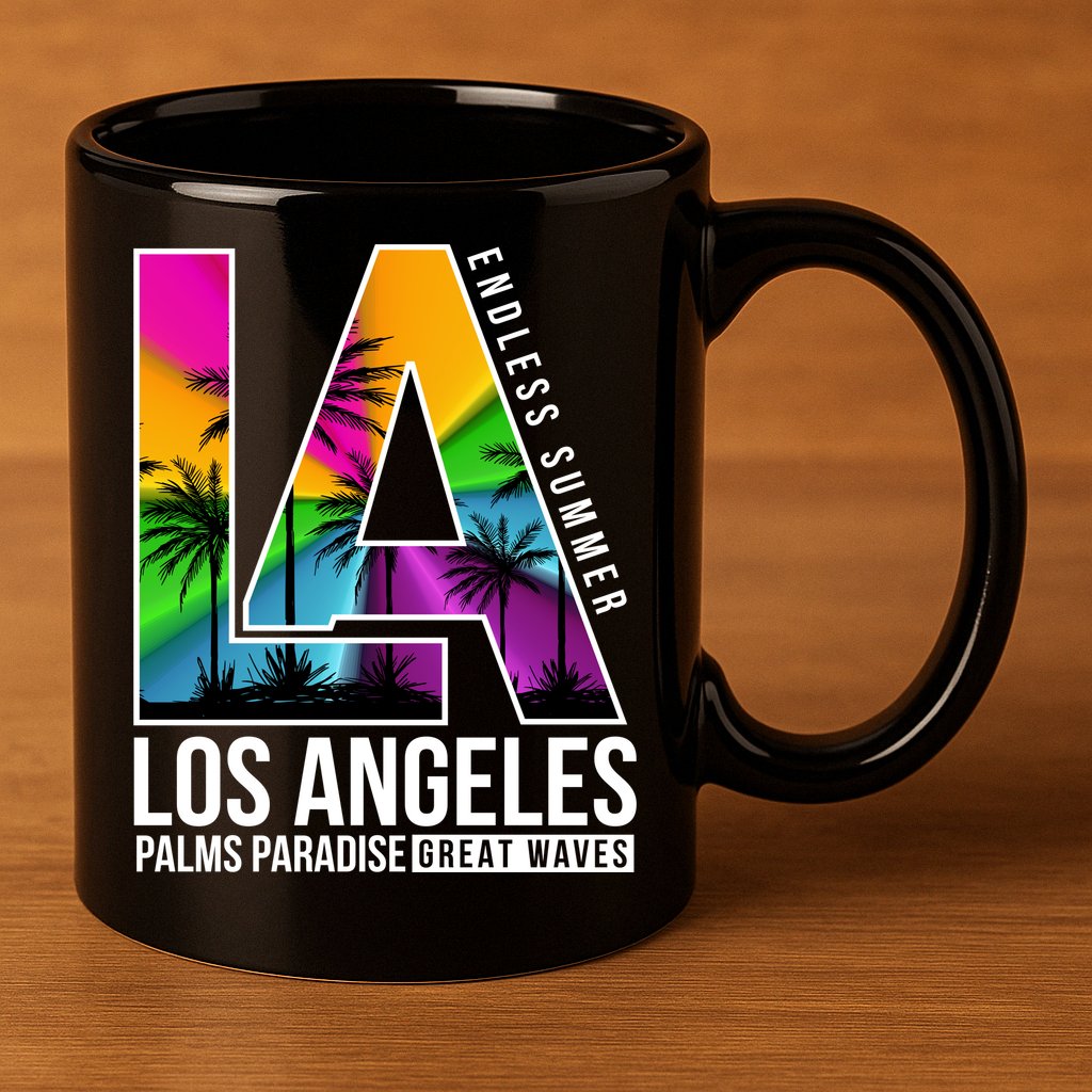 Los Angeles Endless Summer 11oz C Handle Ceramic Mug
