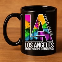 Los Angeles Endless Summer 11oz C Handle Ceramic Mug