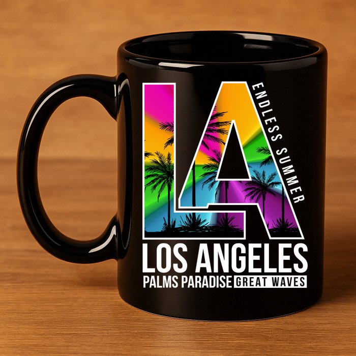 Los Angeles Endless Summer 11oz C Handle Ceramic Mug