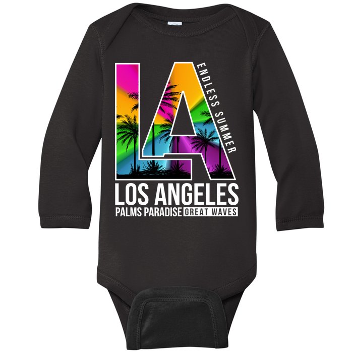 Los Angeles Endless Summer Baby Long Sleeve Bodysuit