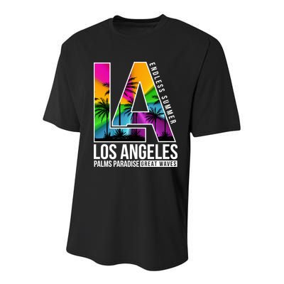 Los Angeles Endless Summer Youth Performance Sprint T-Shirt